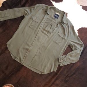 Army Green Button Up Shirt/Jacket